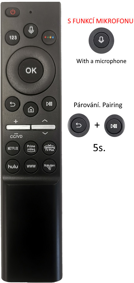 Dálkový ovladač Emerx Samsung UE43BU8072