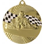 Designová kovová medaile Motosport Zlatá 5 cm – Hledejceny.cz