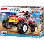 Sluban B1105 Červený závodní vůz na Offroad trial – Zboží Dáma