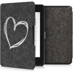 KW Mobile Felt Brushed Heart KW4848910 pro Amazon Kindle Paperwhite 4 2018 černé – Zboží Mobilmania