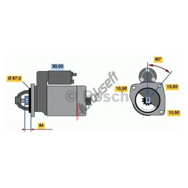 Startéry BOSCH Startér BO 0986019030