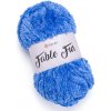 Příze Pletací příze YarnArt FABLE FUR 974 modrá, efektní, 100g/100m