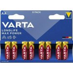 Varta Longlife Max Power AA 8ks 4706101418 – Zboží Mobilmania