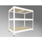 Biedrax 35 x 60 x 90 cm 3 police bílý – HobbyKompas.cz