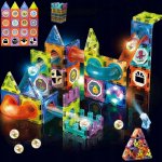 KIK KX5144 Magnetická dráha svítící 75 ks – Zboží Dáma