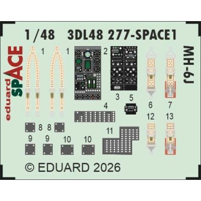Eduard Hughes MH-6 J - Space Set for ICM 1:48 – Hledejceny.cz