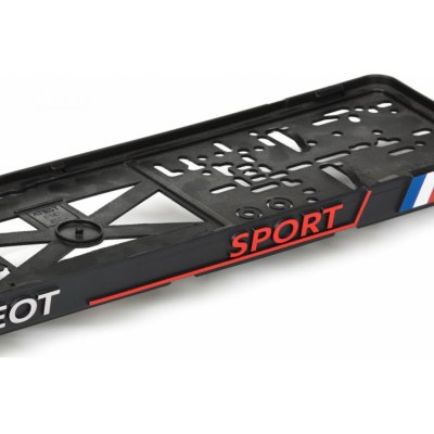 Podložka pod SPZ PEUGEOT SPORT (2ks) | Zboží Auto