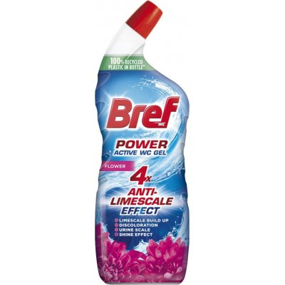 Bref WC gel Power Aktiv Gel Flower s osvěžovačem, 750 ml – Zboží Mobilmania