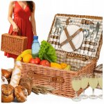 Boltze Home Piknikový proutěný košík DARCEL – Zboží Mobilmania