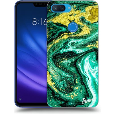 Pouzdro Picasee silikonové Xiaomi Mi 8 Lite - Green Gold černé – Zbozi.Blesk.cz