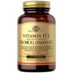 Solgar Vitamin D3 cholekalciferol 250 mcg 10000 IU 120 kapslí – Hledejceny.cz