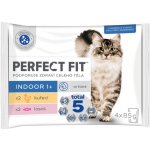 Perfect Fit Indoor kuře a losos 4 x 85 g – Zbozi.Blesk.cz