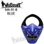 Wosport Ochranná maska Samurai modrá – Zboží Dáma
