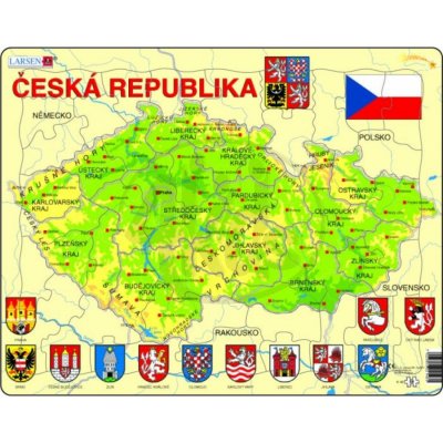 Larsen Mapa ČESKÁ REPUBLIKA 56 dílků – Zbozi.Blesk.cz