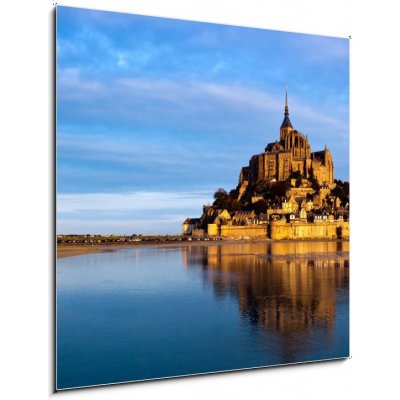 Skleněný obraz 1D - 50 x 50 cm - Le Mont Saint Michel, France Le Mont Saint Michel, Francie – Hledejceny.cz