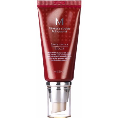 Missha - M Perfect Cover BB Cream SPF42/PA+++ - No.27 Honey Beige - Krycí BB krém s UV filtrem - 50 ml