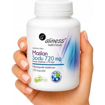 Aliness Butyrát sodný 720 mg 100 veg kapslí – Hledejceny.cz