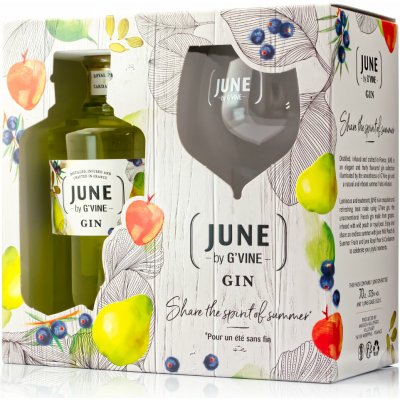 June Gin Pear 37,5% 0,7 l (dárkové balení 1 sklenička) – Hledejceny.cz