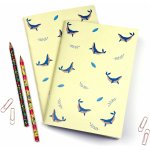 ePipí Sešit A5 Velryby Listy sešitu Linky – Zboží Dáma
