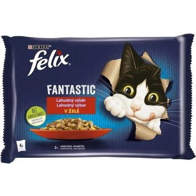 Felix Fantastic králík & jehně v želé 4 x 85 g