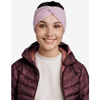 Dámská čelenka na běhání Buff Merino Fleece Headband - lilac sand – Sleviste.cz