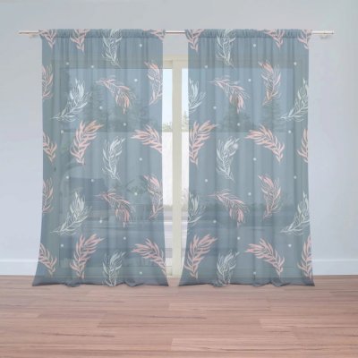 Záclony Barevná peříčka : 2 ks - 150x250 cm - Sablio – Hledejceny.cz
