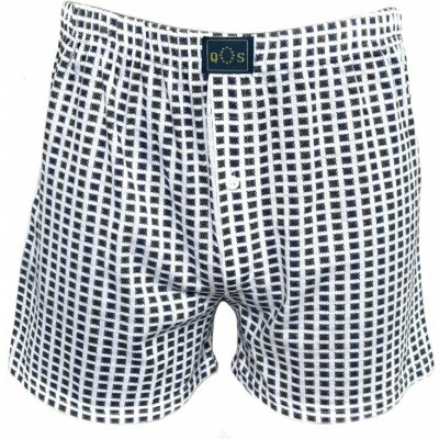 Pánské volné boxerky šedo-bílá kostka – Zboží Mobilmania