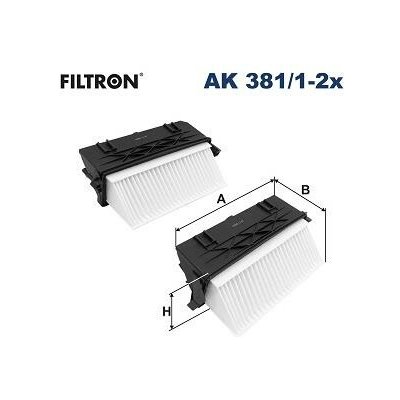 FILTRON vzduchový filtr AK 381/1-2x – Hledejceny.cz