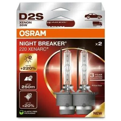 OSRAM XENONOVÁ VÝBOJKA XENARC D2S XN2 NIGHT BREAKER LASER +220% 66240XN2-2HB | Zboží Auto