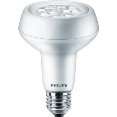 Philips LED žárovka R80 E27 3.7W 60W teplá bílá 2700K , reflektor