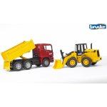 Bruder 2752 Auto MAN TGA nákladní sklápěčka + čelní nakladač FR130 plast – Sleviste.cz