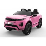 Beneo Elektrické autíčko Range Rover Evoque jednomístné růžová kožená sedadla MP3 přehrávač s přípojkou USB / SD pohon 4x4 baterie 12V10AH EVA kola odpružené nápravy klíčová třípolohové start – Sleviste.cz