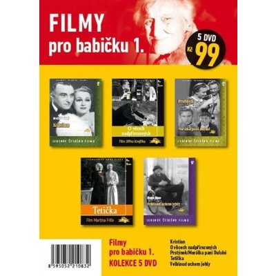 Filmy pro babičku 1. - 5 DVD pošetka – Zboží Dáma