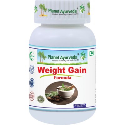 Planet Ayurveda Weight Gain Formula nabrání váhy extrakt 60 kapslí – Hledejceny.cz