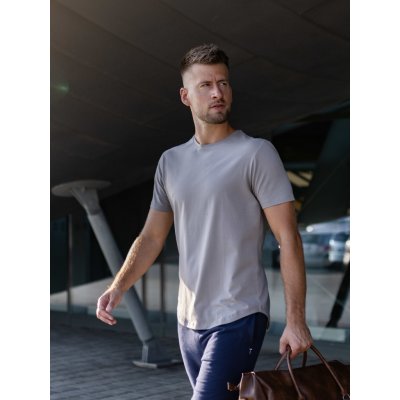 TallGuys Pánské prodloužené tričko óčko gray Slim