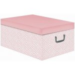 Skládací úložná krabice - karton box Compactor Nordic 50 x 40 x v.25 cm, růžová (Antique) – Hledejceny.cz
