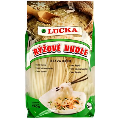 Lucka Nudle rýžové 3mm 240 g – Zbozi.Blesk.cz