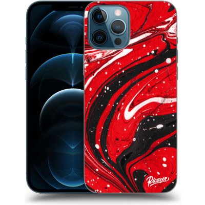 Pouzdro Picasee silikonové Apple iPhone 12 Pro Max - Red black černé – Zboží Mobilmania