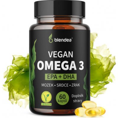 Blendea Vegan Omega 3 100 % rostlinné 60 kapslí – Hledejceny.cz