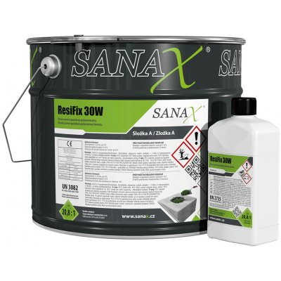 Sanax Epoxidová malta-pro teploty 0°C až 15°C | ResiFix 30W - 4kg – Hledejceny.cz