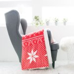 Xpose Deka mikroplyš s beránkem VÁNOCE červená 140x200 – Zboží Mobilmania