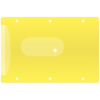 Foska obal na kreditní kartu - žlutá