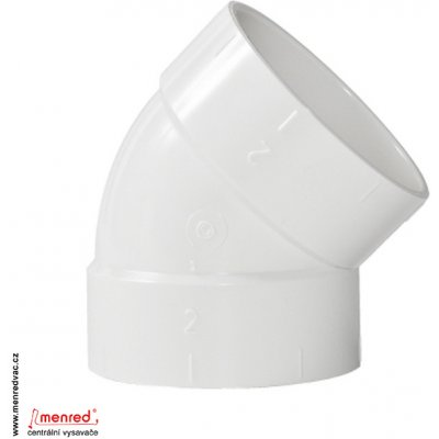 Koleno 45° F/F s nepřilnavým povrchem pro centrální vysavače. Originální kanadský potrubní prvek (fitinka). – Zboží Mobilmania