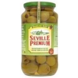 Seville Premium zelené olivy královské bez pecky 935g