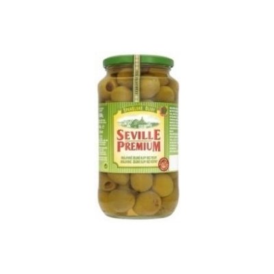 Seville Premium zelené olivy královské bez pecky 935g