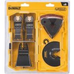 DeWALT Sada (8 ks) pro oscilační nářadí (1x DT20700, 1x DT20701, 1x DT20704, 1x DT20705, DT20710, 3x brusný papír 93 x 93 mm) DT20731 – Zboží Dáma
