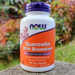 Now Foods Quercetin & Bromelain 400 + 100 mg 120 kapslí