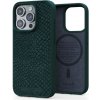 Pouzdro a kryt na mobilní telefon Pouzdro NJORD Salmon Leather Magsafe iPhone 15 Pro zelené