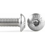 Šroub button imbus nerez A2, ISO 7380, půlkulatá hlava - M3x30 – HobbyKompas.cz