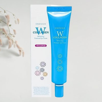Enough rozjasňující krém na pleť kolem očí s kolagenem W Collagen Whitening Premium eye Cream 30 ml – Zboží Dáma